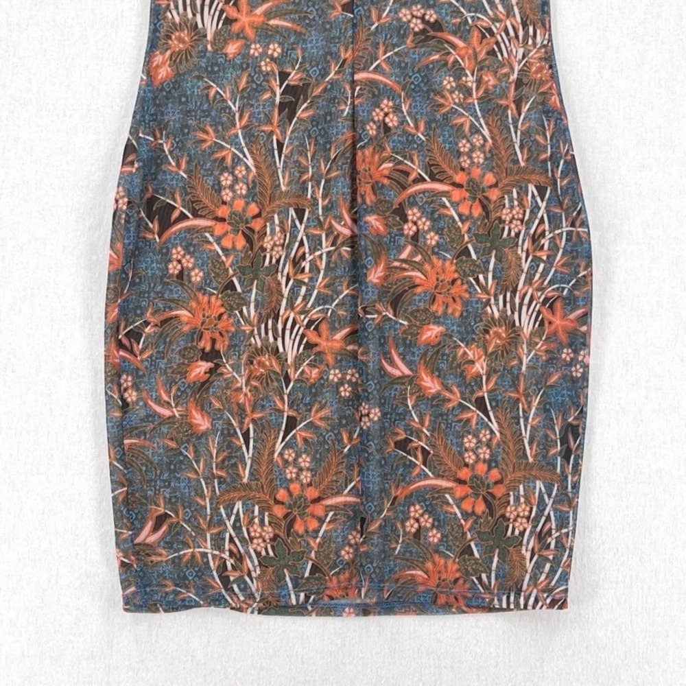 ZIMMERMANN Floral Print Mini Dress Womens Large Mesh Bodycon Sleeveless Tank - Picture 11 of 15